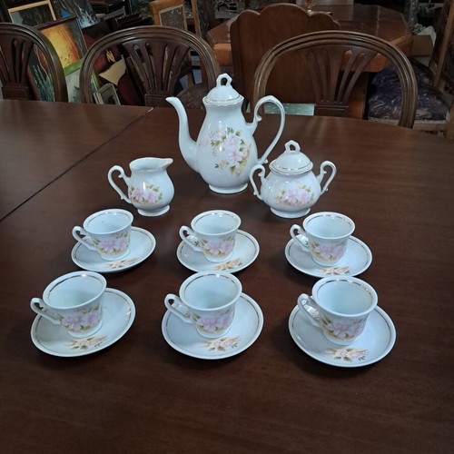 Coffee set 9 pieces like new