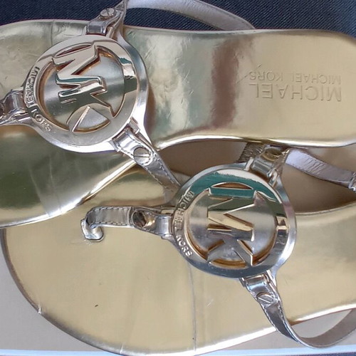 Michael Kors gold leather sandals size 37 used