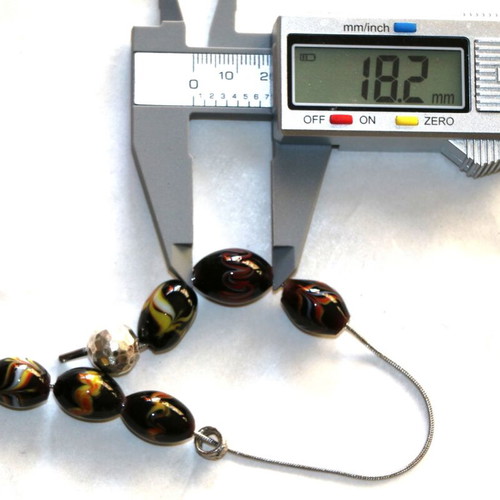 Begleri Murano crystal beads, sterling silver 925, handmade, INDICO JEWELLS