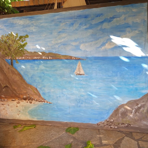 Large original painting 220x160 cm, seascape