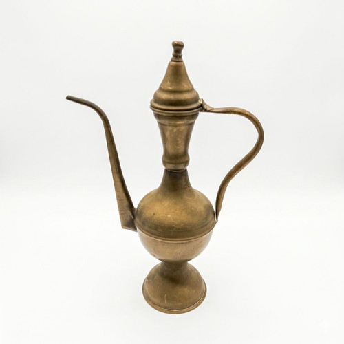 Collectible Brass Dallah Vintage Antique with Authentic Drachma Marking