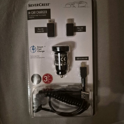 Silvercrest SLM 2 A2 in-car charger new, sealed