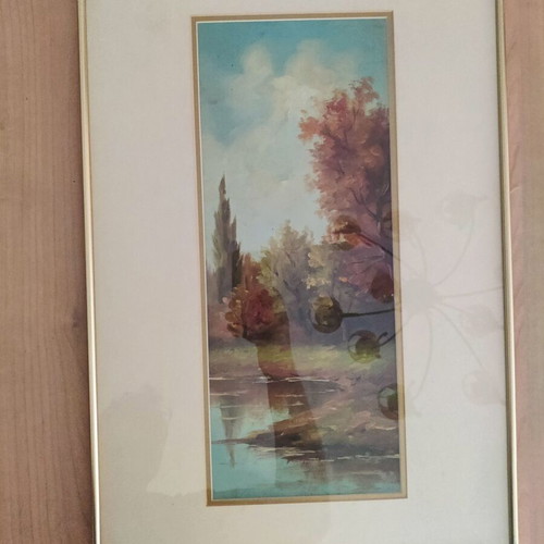 Oil paintings by Tasos like new, framed set or single