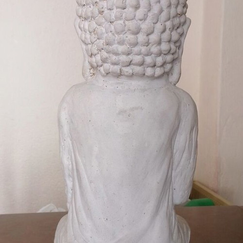 Handmade Buddha sculpture made of plaster 30cm new