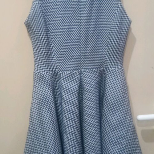 Chip&Chip cocktail dress like new, white and blue, size L