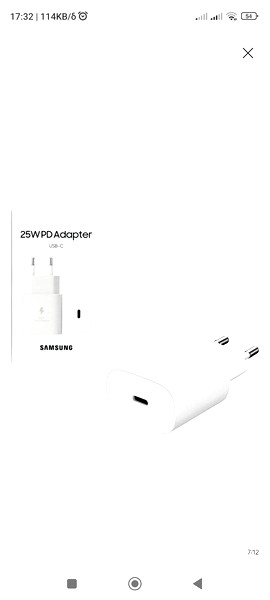 Samsung adapter 25W original