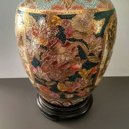 Satsuma vase used, height 26cm