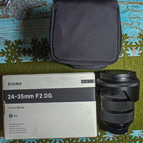 Sigma 24-35mm f2 Nikon mount lens used