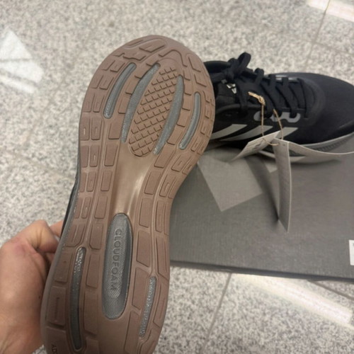 Adidas Runner athletic shoes, black