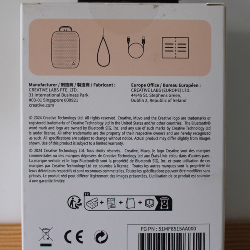 Bluetooth speaker Creative MUVO FREE new