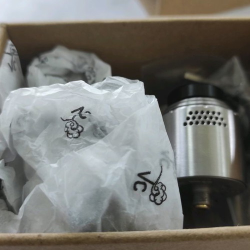 VaperzCloud Temple RDA 25mm brushed stainless steel like new