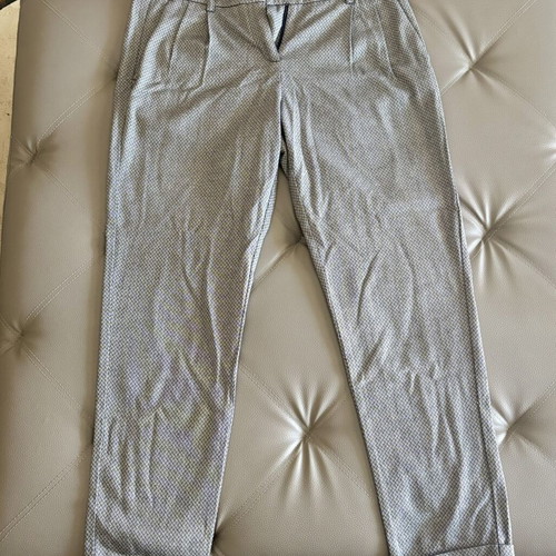 Benetton women's office pants gray micro-houndstooth like new, size XL