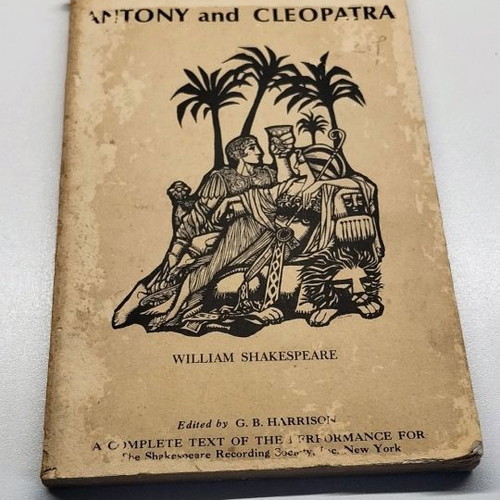 Book Antony and Cleopatra William Shakespeare used 1962