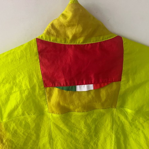 Castelli Velo windjacket men's size L, green and yellow