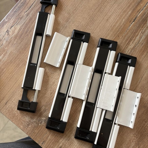 CAL Doublex Classic security locks like new, set of 4, white