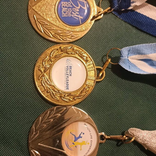 Vintage Beach Volley medals like new, rare collection of 5 pieces