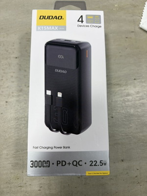 DUDAO K15MAX Power Bank 30000mAh 22.5W Fast Charge new