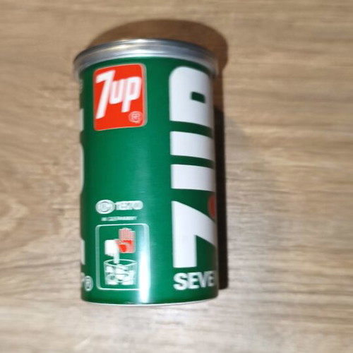 Vintage 7-Up Can Miniature Pencil Sharpener used