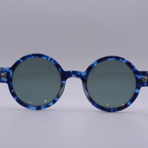 Robert la Roche S72 Round Sunglasses new, blue black