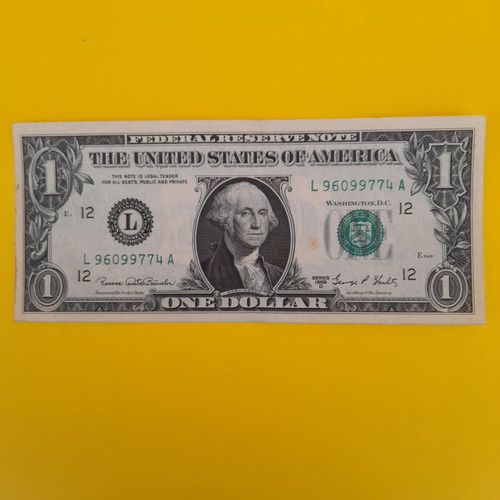 One dollar United States 1969 used, in good condition