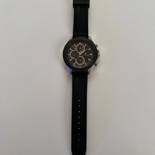 Tommy Hilfiger Clark 46mm watch like new, men's, black