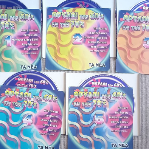 5 CDs Legends of the 60s & 70s used, pop genre