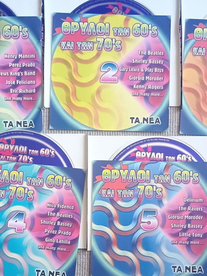 5 CDs Legends of the 60s & 70s used, pop genre
