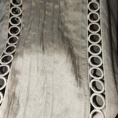 Zini silk shirt with fringes like new, size M 38 beige