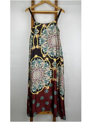 Zara midi printed slip dress like new, XS/S, adjustable straps