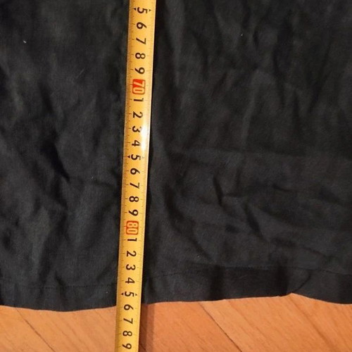 Open End black linen shirt XXL used, high quality