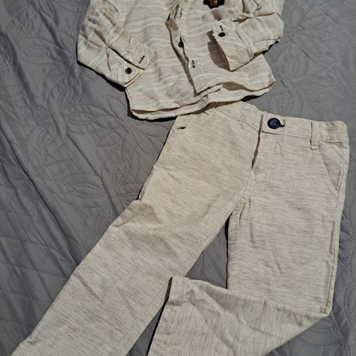 Domakin linen set for babies and kids like new, beige cream