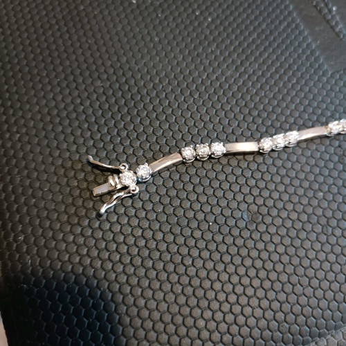 Silver bracelet 925 new with zircon