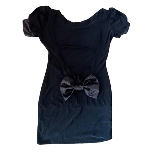 Backless dress with bow, mini, black, like new Rare London