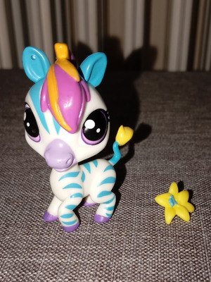 Littlest Pet Shop zebra figure like new