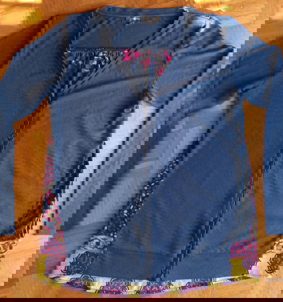  Surkana lepti gkri zaketa me saten emprime schedio Large