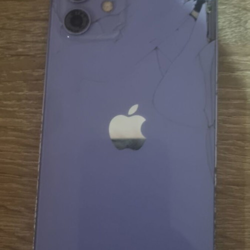 Apple iPhone 12 purple, 64GB, broken back cover