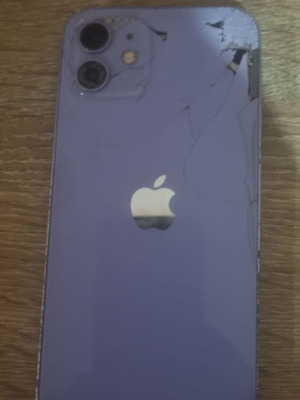 Apple iPhone 12 purple, 64GB, broken back cover