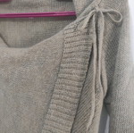 Women's cardigan one size dark beige wrap style