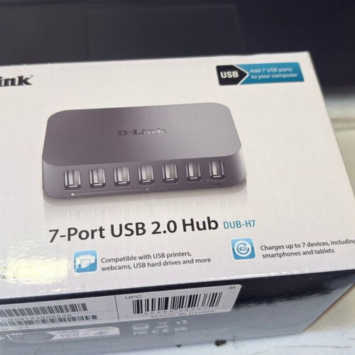 D-Link DUB-H7 Portable 7-Port USB 2.0 Hub New