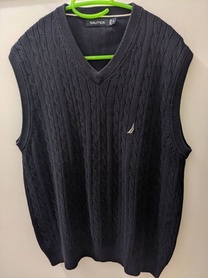 Nautica men's vest like new, dark blue, size M