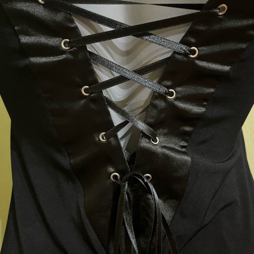 Alert sexy mini strapless black dress size S like new