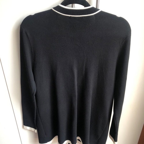 Black long knitted Zara cardigan medium like new