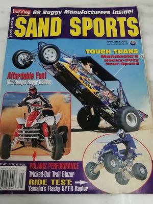 Sands Sports magazine April/May 2002, like new