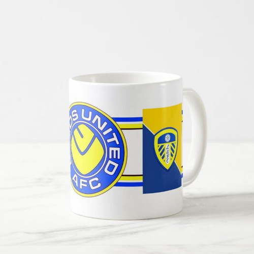 Leeds United ceramic mug 330 ml, new