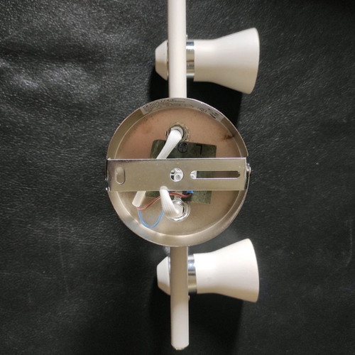 Nova Luche double spot white matte aluminum new