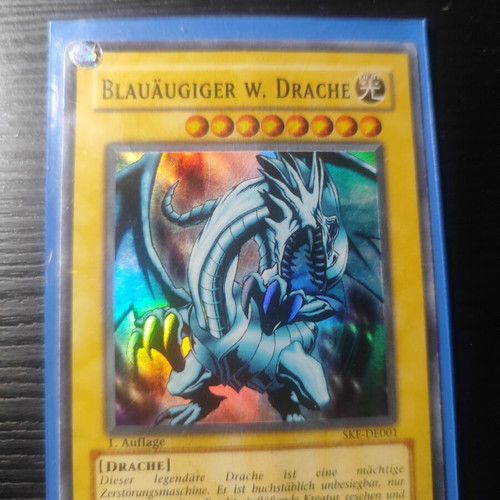 Yu-Gi-Oh! Blauäugiger W. Drache SKE-DE001 1st Edition Blue-Eyes White Dragon card