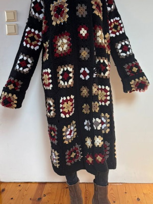 Knitted women's cardigan used, multicolor, size L