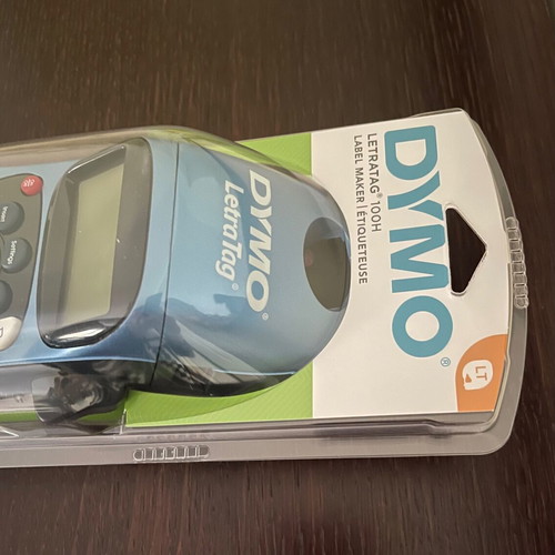 Dymo LetraTag LT-100H electronic label maker blue color new