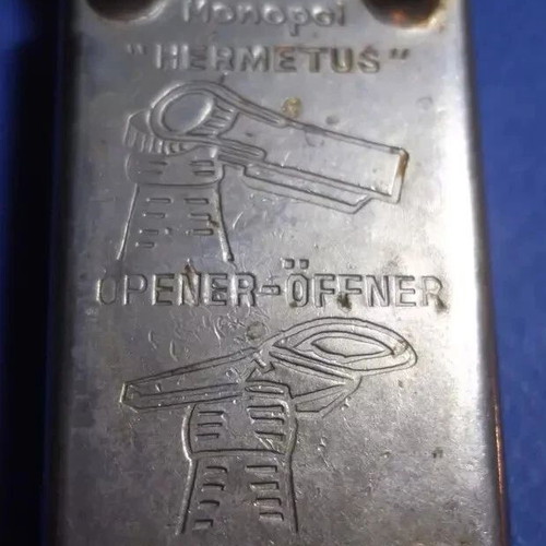 Vintage Monopol Hermetus bottle opener used
