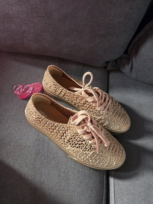 Melissa shoes gold like new, size 40, ballerinas